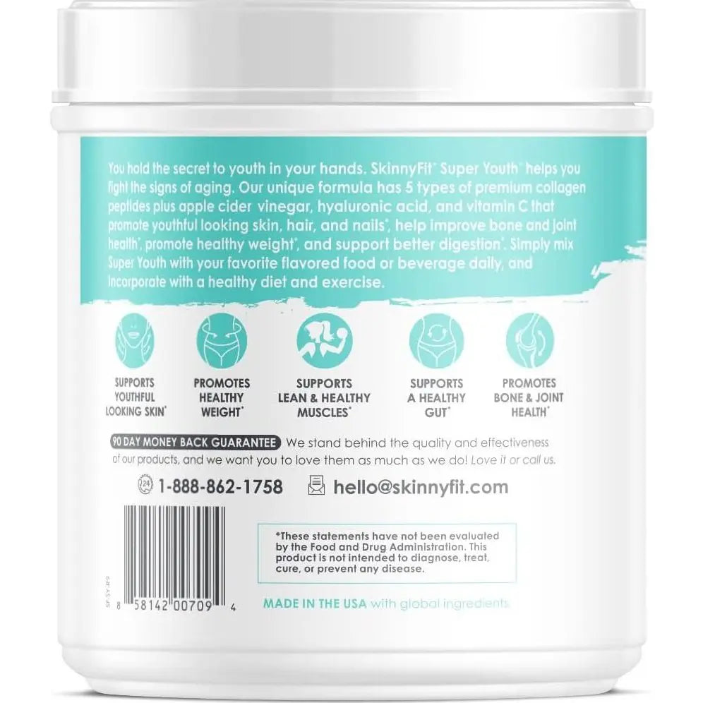 SkinnyFit Super Youth Plus Multi-Collagen Peptides Unflavored Collagen NEW Skinny Fit - Dance Express Shop