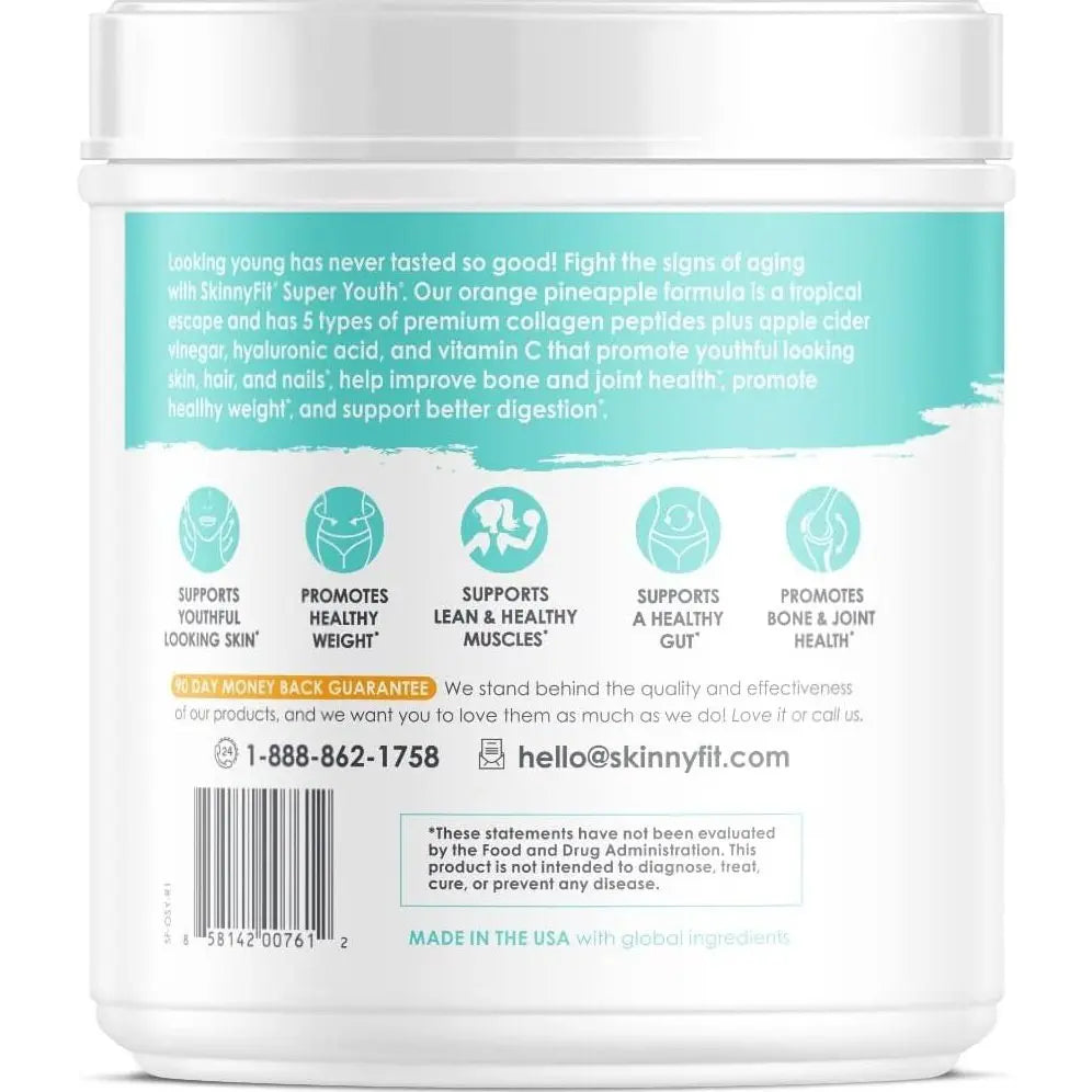 SkinnyFit Super Youth Multi-Collagen Peptides Orange Pineapple NEW Skinny Fit Skinnyfit