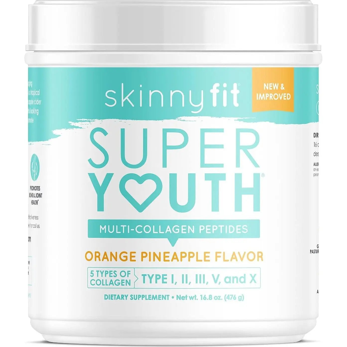 SkinnyFit Super Youth Multi-Collagen Peptides Orange Pineapple NEW Skinny Fit Skinnyfit