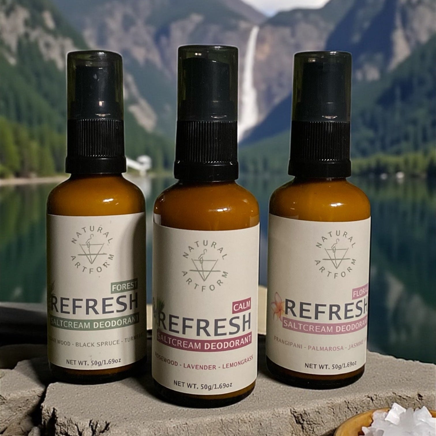 REFRESH Salt Cream Deodorant 50g Natural Artform