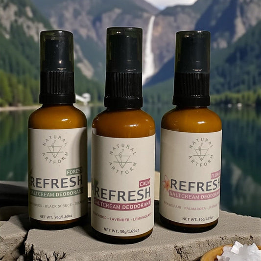 REFRESH Salt Cream Deodorant 50g Natural Artform