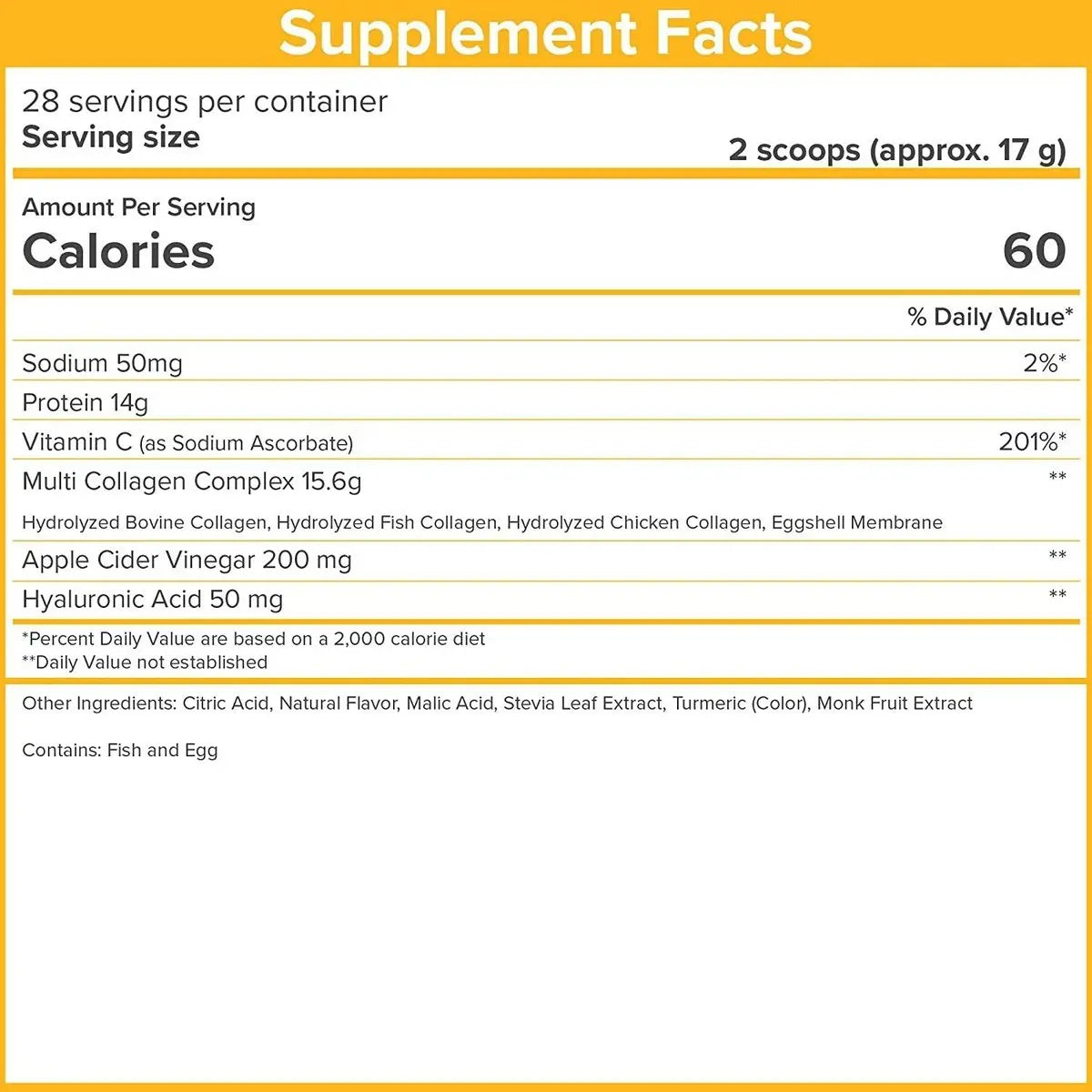 SkinnyFit Super Youth Multi-Collagen Peptides Orange Pineapple NEW Skinny Fit Skinnyfit