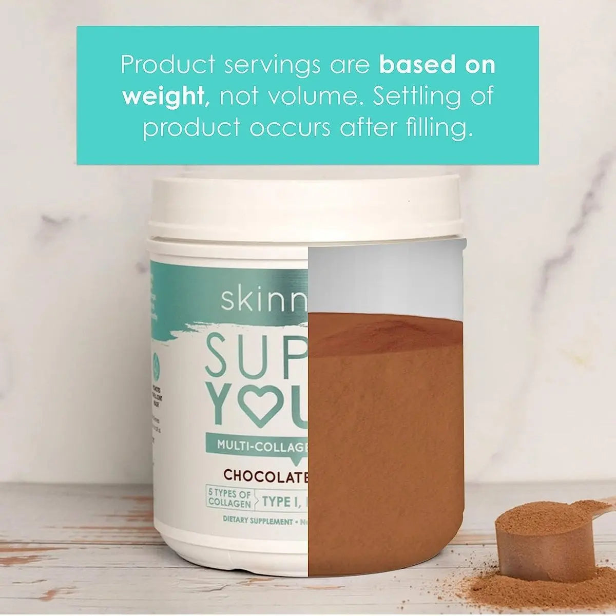 SkinnyFit Super Youth Plus Multi-Collagen Peptides Chocolate Flavor Collagen NEW Skinny Fit Skinnyfit