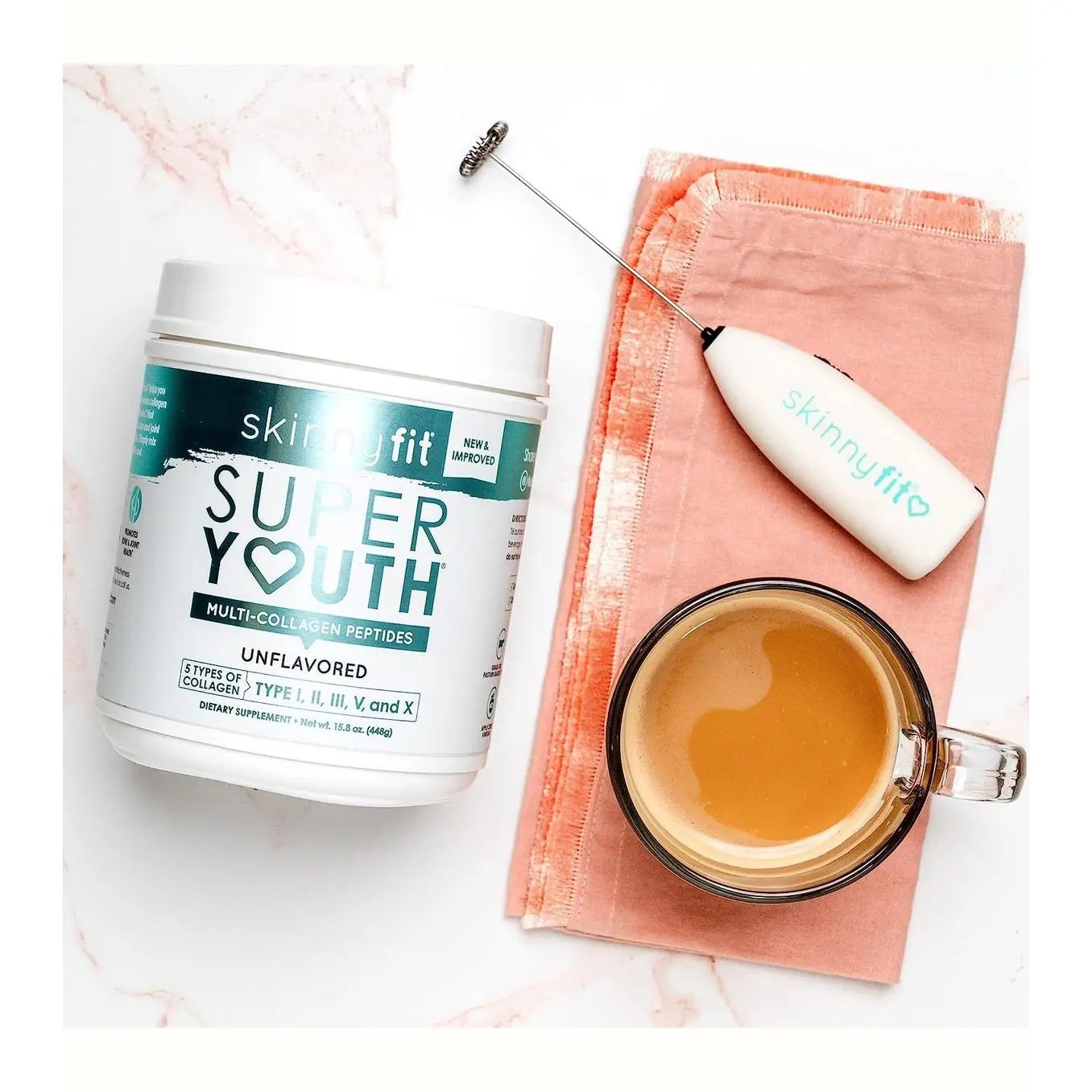 SkinnyFit Super Youth Plus Multi-Collagen Peptides Unflavored Collagen NEW Skinny Fit - Dance Express Shop