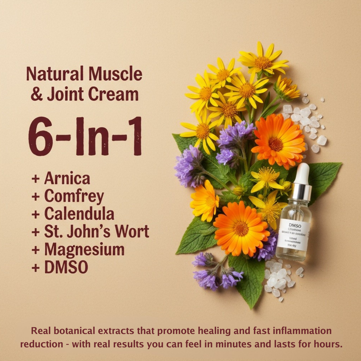ALLEVIATE MUSCLE & JOINT RELIEF Cream | DMSO Powered Relief Natural Artform