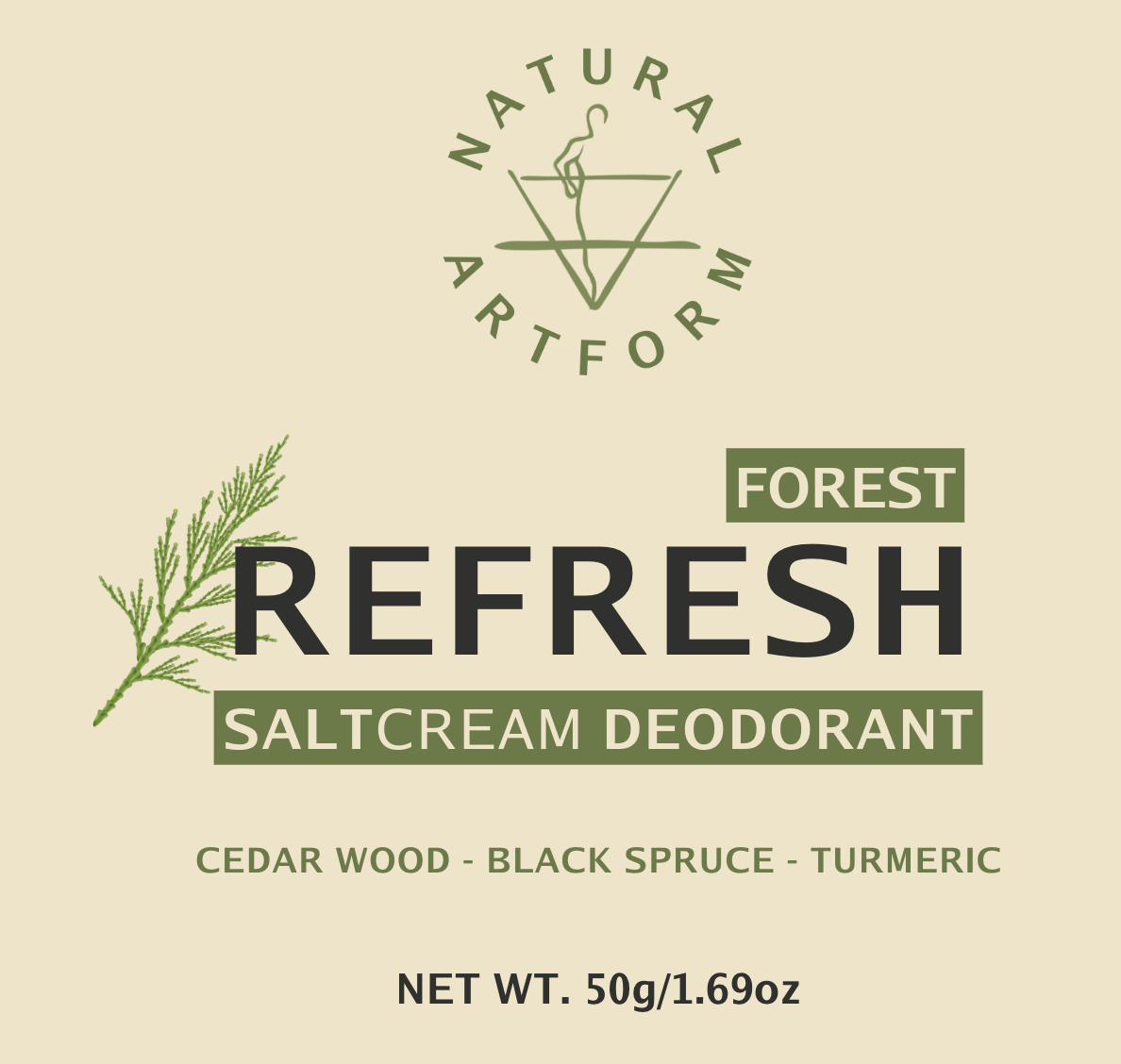 REFRESH Salt Cream Deodorant | FOREST Natural Artform