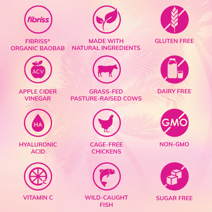 Skinnyfit - Super Youth Multi-Collagen Peptides + Organic Baobab and Probiotics - Tropical Punch Flavor -  Skinnyfit